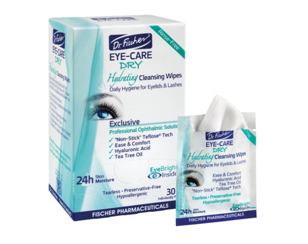 Dr. Fischer Daily hygienic and hydrating eyelid wipes for dry eye syndrome