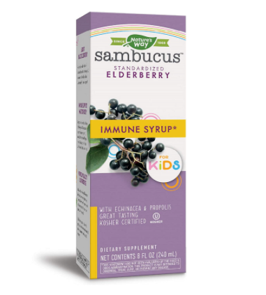 Nature's Way Sambucus Elderberry Immune Syrup for Kids