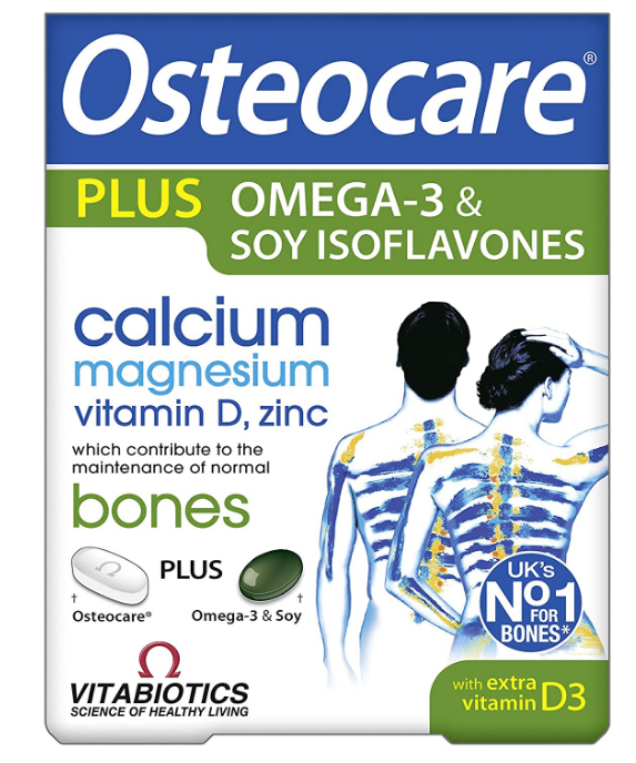 Vitabiotics Osteocare Plus Tablets with soy isoflavones and Omega 3