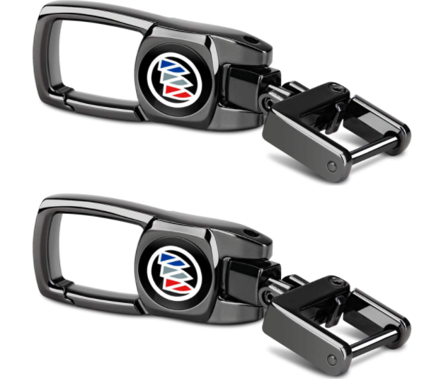 Feeke 2Pack Buick Lacrosse Car Logo Key Chain Logo on Both Side