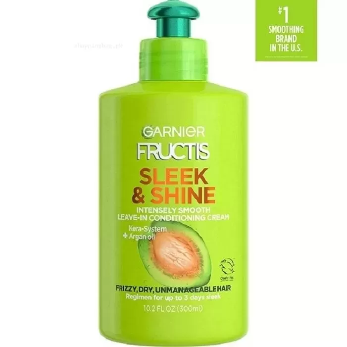 GARNIER FRUCTIS Sleek And Shine Leave In Conditioning Cream For Intensely Smooth Hair