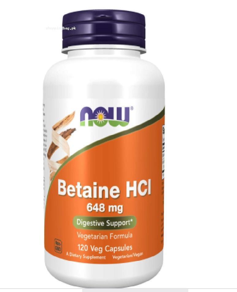 Now Foods Supplements, Betaine HCl 648 mg