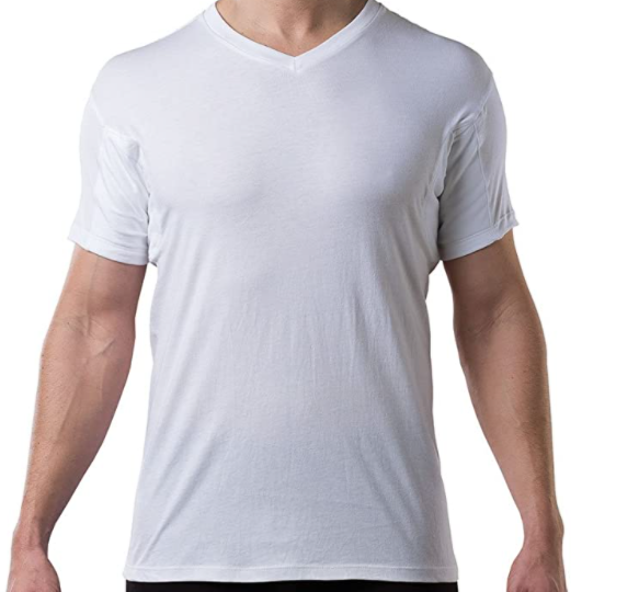 The Thompson Tee Sweat proof Undershirt for Men - Large White