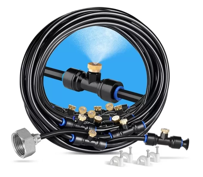 HOMENOTE Outdoor Misting Cooling System with Brass Nozzles