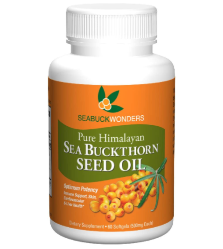 Pure Himalayan Sea Buckthorn Seed Oil Softgels - 60