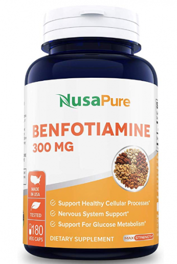 Benfotiamine 300mg 180 Caps for Healthy Blood Sugar