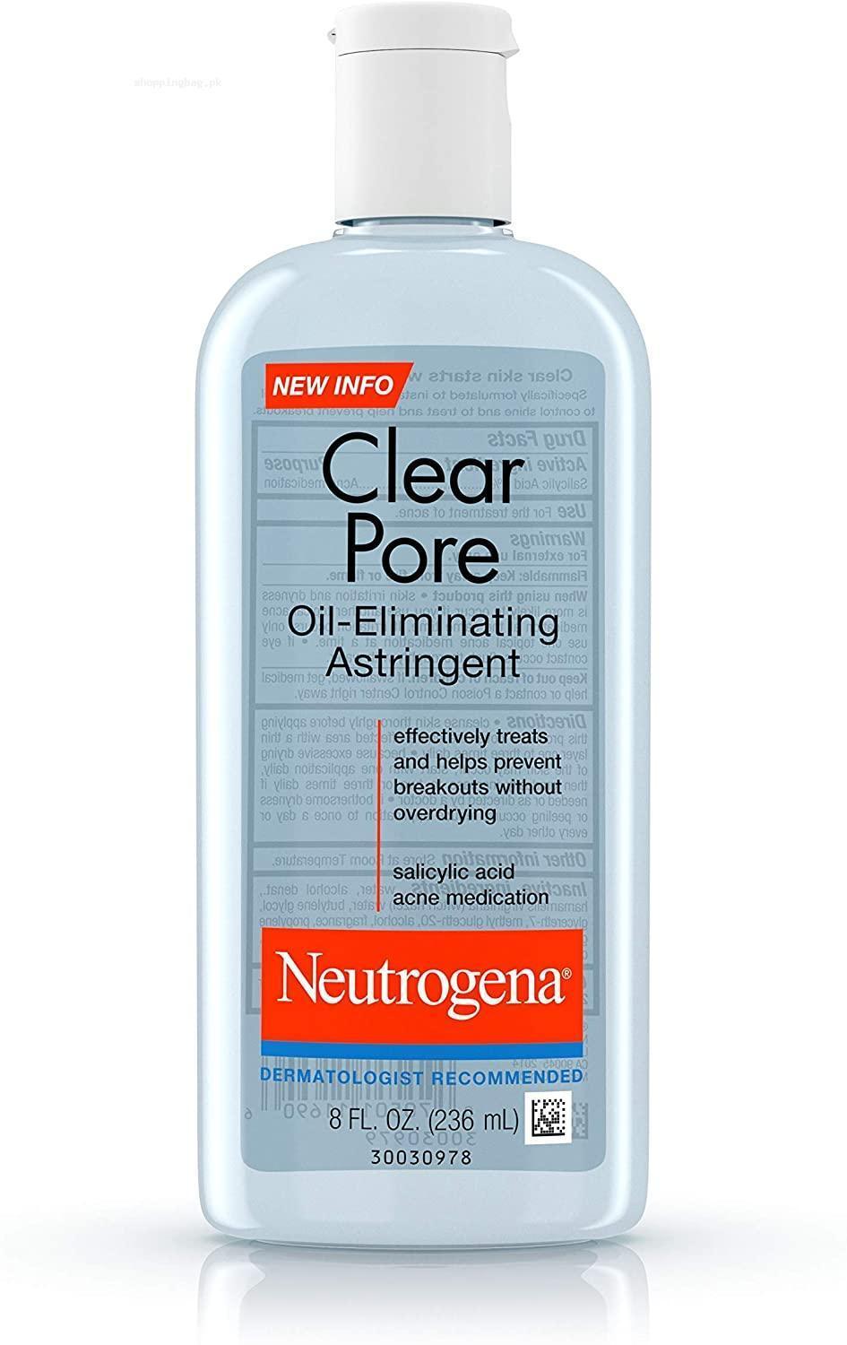 Neutrogena Pore Oil Eliminating Astringent for acne treatment - 8 Ounce
