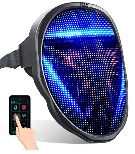 Programmable Led Masks with Bluetooth for Costumes Cosplay Party