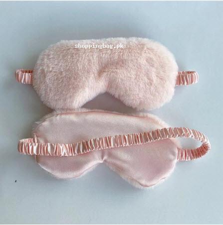 Soft plush rabbit soft eye shadow sleeping eye mask - lotus