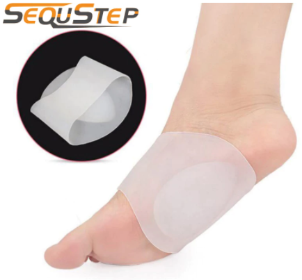 Orthopedic silicone foot insoles - 1 pair