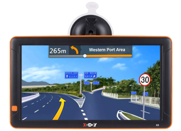 Xgody GPS Navigation with Bluetooth 9 inch Big Screen for Truck Drivers - 8GB
