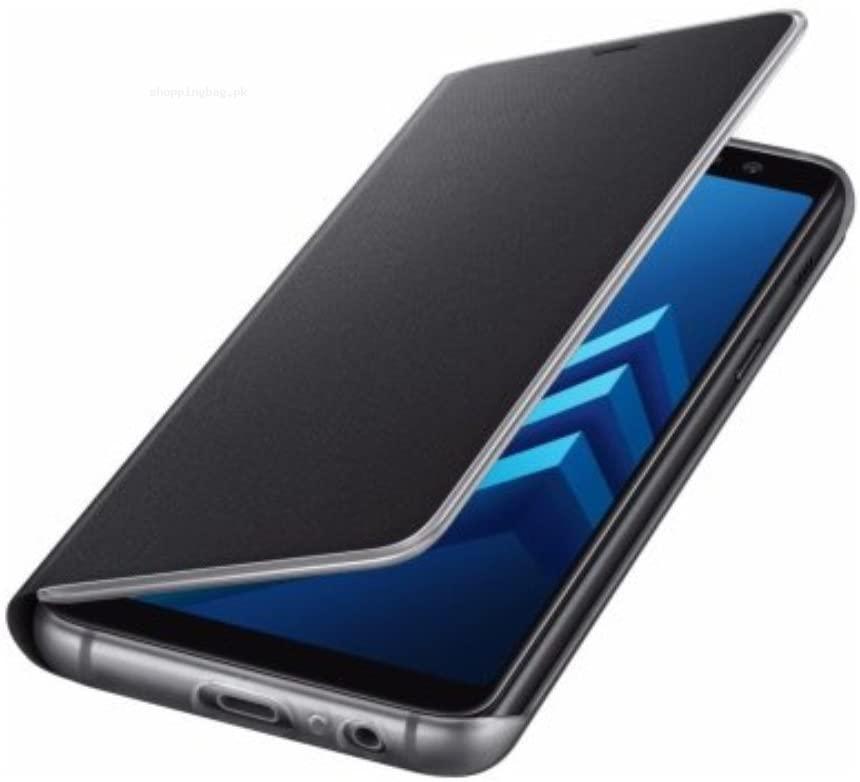 Samsung Neon Flip Case for Galaxy A8 (2018), Black