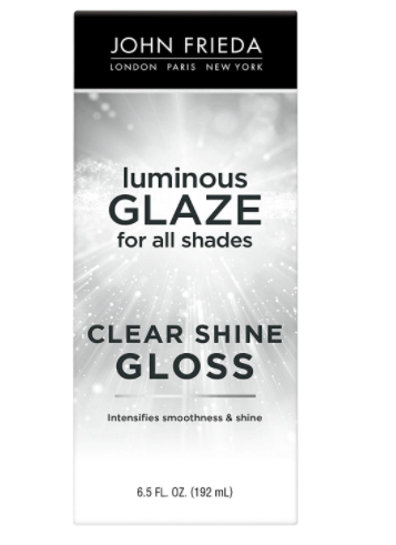 John Frieda Luminous Glaze Clear Shine Gloss for All Hair Shades 6.5 Fl Oz