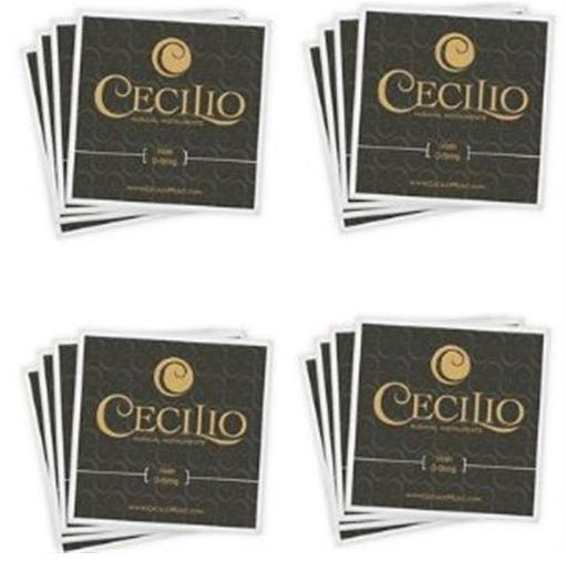 Cecilio 4Pack Stainless Steel 44-34 Violin Strings Set