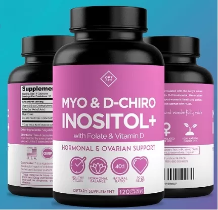 Myo and D-Chiro Inositol Supplement for Women - 120 capsules