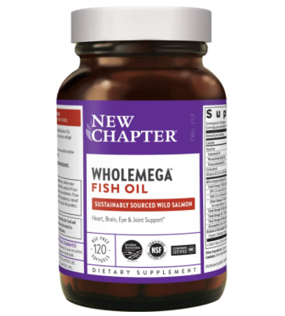 New Chapter Wholemega Fish Oil Supplement - 120 Count