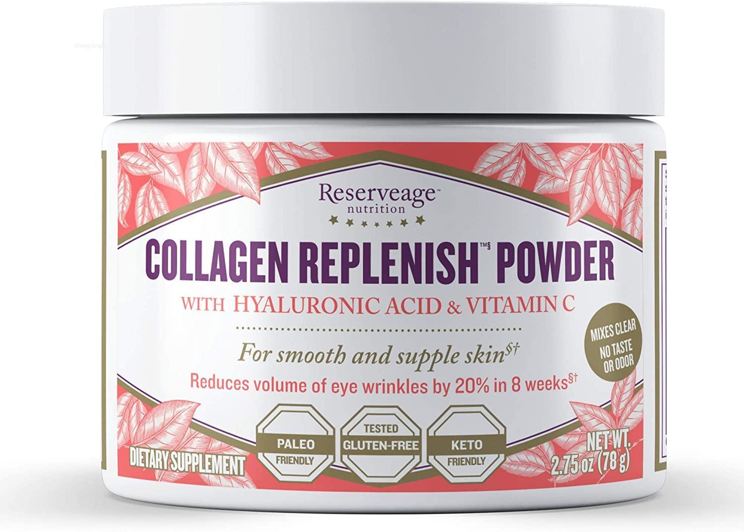 Reserveage Collagen Replenish Powder Supplement 2.75 oz (30 servings)
