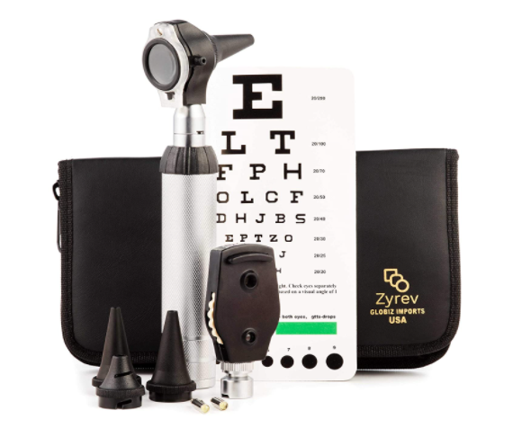 ZetaLife 2 in 1 Ear Scope Otoscope Set for Ear Nose & Eye Examination