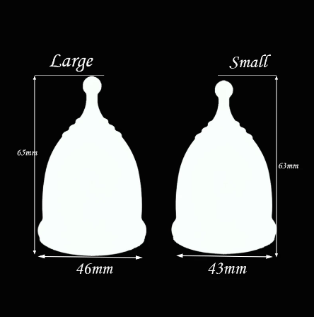 Surgical hygienic silicone menstrual cup For Women - Small, Large