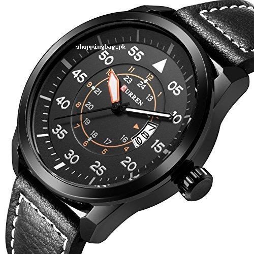 Affute Mens Business Casual Leather Band Wrist Watch Price in Pakistan
