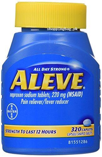 Aleve Pain Reliever & Fever Reducer Pills (320 Caplets)