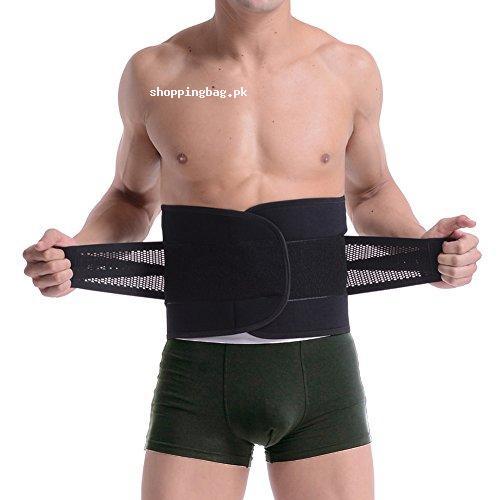 Adjustable Back Pain Support Belt & Waist Trainer XXL (Black)