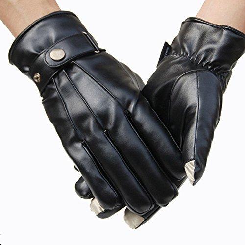 BIAL Screen-Touch Gloves Leather Water proof Gloves with Rechargeable Li-ion Battery