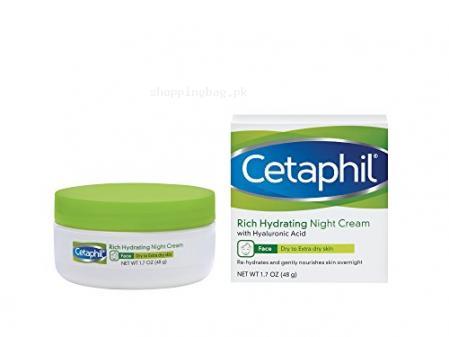 Cetaphil Rich Hydrating Night Cream with Hyaluronic Acid for Skin Strengthening