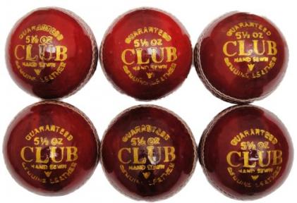 Club Play Leather Cricket Ball Pack