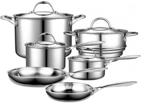 Stainless-Steel Cookware Set