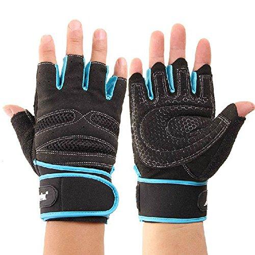 Coromose Durable Blue Weight Lifting Training Workout Sports Gloves