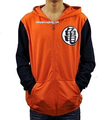 Cosplayhome Dragonball Zip Hoodie with Z Goku Kame Symbol