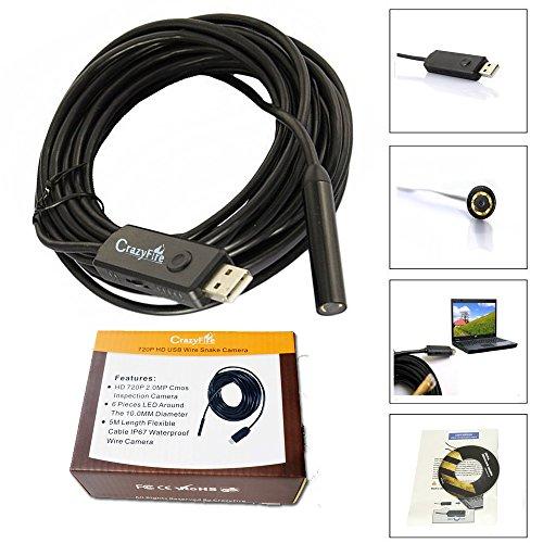 CrazyFire USB Snake Inspection Camera Waterproof Pipe