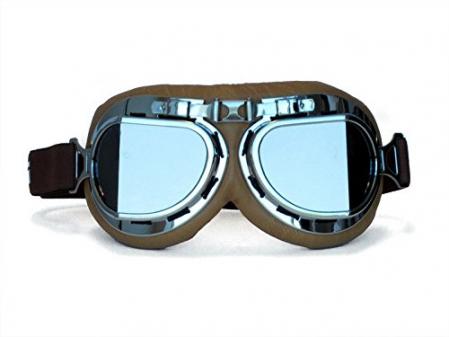 Vintage Aviator Pilot Style Motorcycle Goggles
