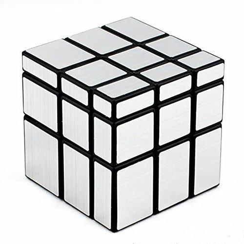 Mirror Cube 3x3 Speed Cube Puzzle Silver Black