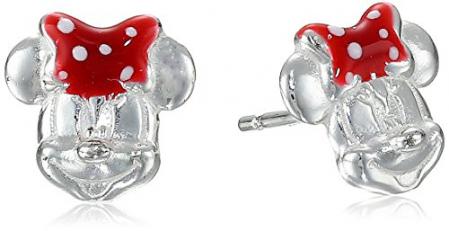 Disney Minnie Sterling Silver Stud Earrings