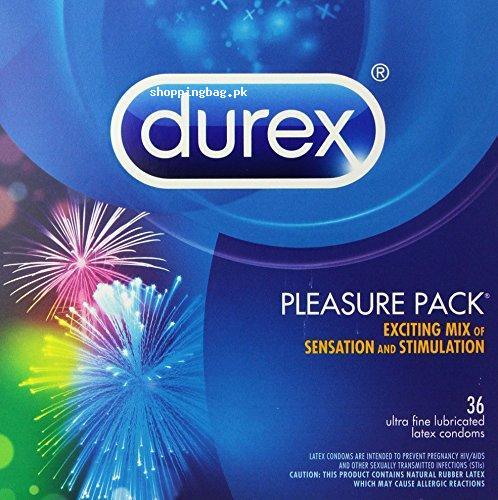 Durex Pleasure Pack Lubricated Condoms 36 Count