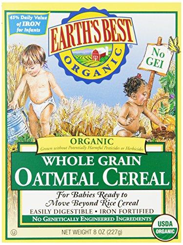 Whole Grain Oatmeal Cereal Earth's Best Organic Food For your Child