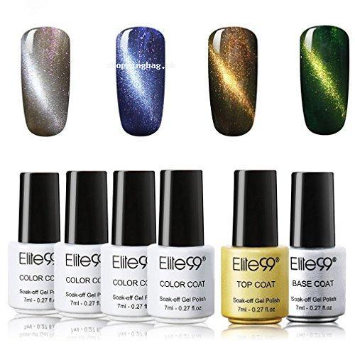 Elite99 Soak off Cat Eye Gel Nail Polish 6PCS (009)