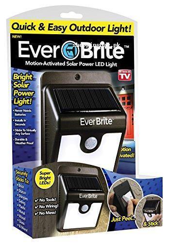 Ever Brite Motion Activated Solar Outdoor Light