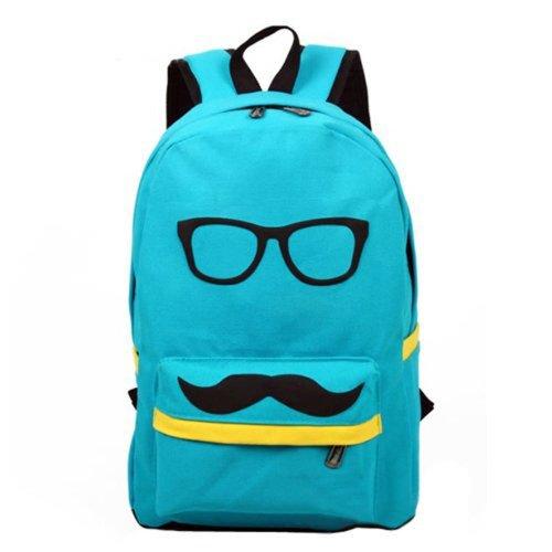 Mustache and Glasses School Bags