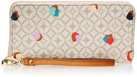 Fossil Sydney Signature Zip Clutch Wallet