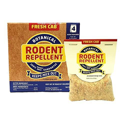 Fresh Cab Rodent Repellent (4 Pouch Box) Net Wt. 10 Ounce