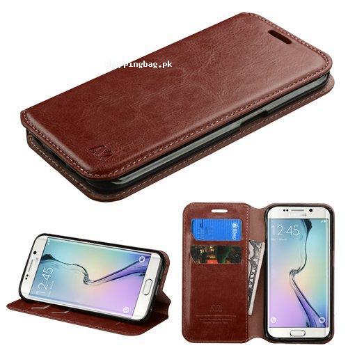 NagaBee Samsung Galaxy S6 Edge Leather wallet Case