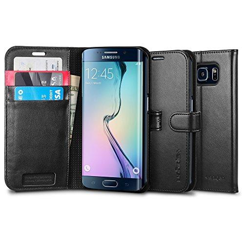 Spigen Galaxy S6 Edge Wallet Case with Flip Cover