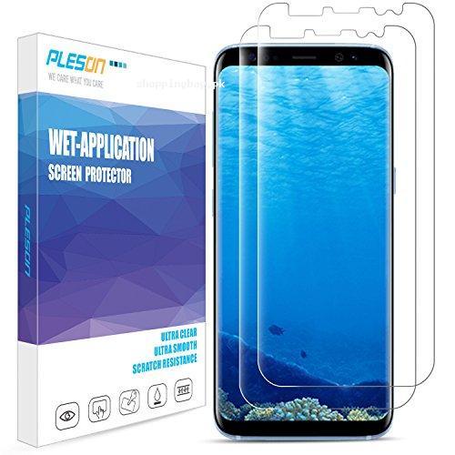 PLESON Samsung Galaxy S8 Screen Protector (Pack of 2)
