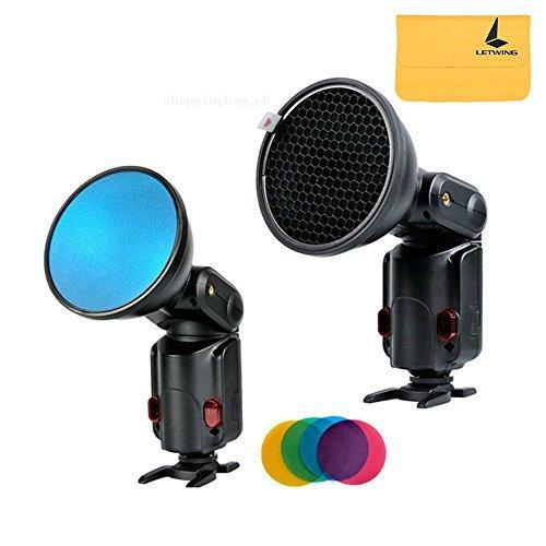Godox Witstro Flash Speedlite Filter with four Color (Red, Blue, Green, Yellow)