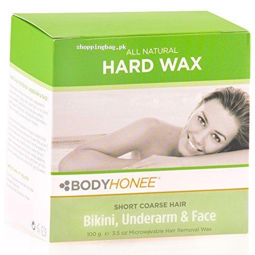 Hard Wax Kit by BodyHonee for Face, Underarms & Bikini Hair Remover