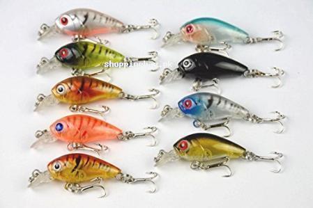 Hengjia 9pcs Crankbait for Bass and Trout Baits