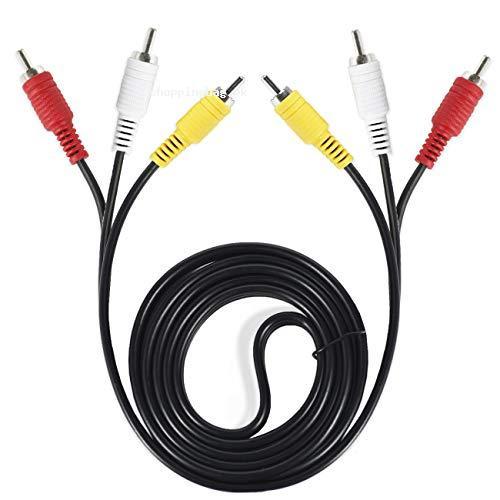 HONONJO RCA AV Cable for Audio Video Composite DVD VCR SAT